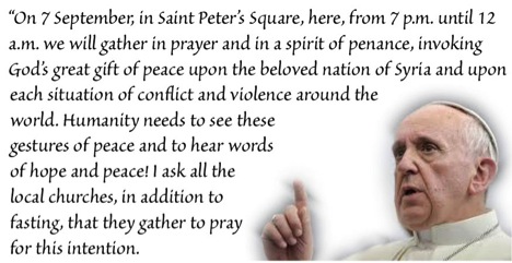 Pope Francis - Syria